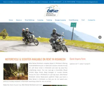 Bikerentalrishikesh.com(Just another WordPress site Bike Rental Rishikesh) Screenshot