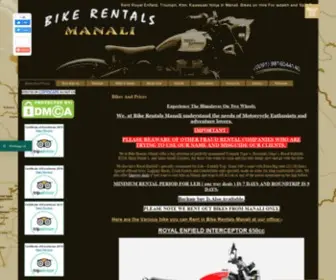 Bikerentalsmanali.com(Hire Bikes in Manali) Screenshot