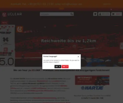 Bikerheadset.de(Uclear Bluetooth) Screenshot