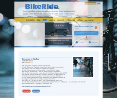 Bikeride.it(Viaggiare in bicicletta) Screenshot