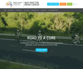 Bikerideforbraincancer.com.au(The Bike Ride for Brain Cancer) Screenshot