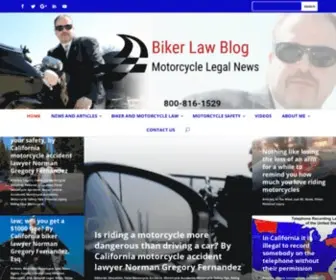Bikerlawblog.com(Biker and Motorcycle Accident Lawyer Blog) Screenshot