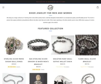 Bikerringshop.com(Biker Jewelry for Men & Women) Screenshot