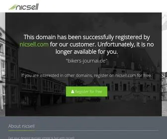 Bikers-Journal.de(This domain has been registered for a customer by nicsell) Screenshot
