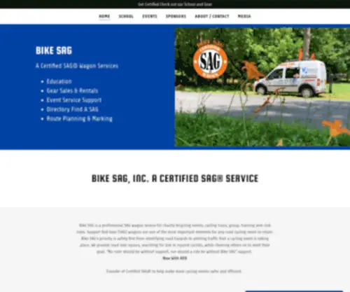 Bikesag.com(Support & Gear for Bicycling Events & Rides) Screenshot
