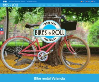 Bikesandroll.com(Rent a bike Valencia Rent your bike now BIKES & ROLL) Screenshot