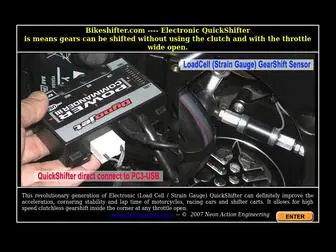 Bikeshifter.com(The Quickshifter means gears can be shifted without using the clutch and with the throttle) Screenshot