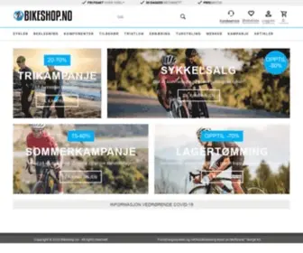 Bikeshop.no(Norges største sykkelbutikk) Screenshot