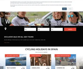 Bikespain.info(Luxury cycle tours around Spain) Screenshot