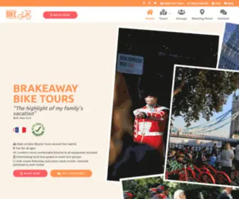 Biketouroflondon.com(BrakeAway Bike Tours of London) Screenshot