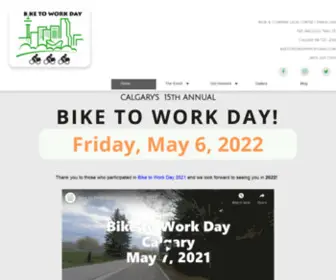 Biketoworkdaycalgary.ca(Bike to Work Day Calgary Home) Screenshot