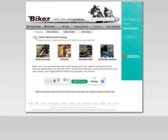 Bikez.com(Motorcycle catalog withmotorcycles) Screenshot