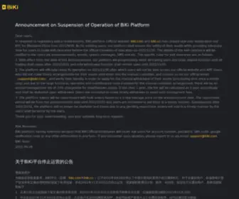 Biki.com(是全球领先的比特币交易平台) Screenshot