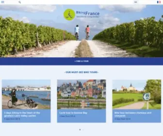 Biking-France.com(Specialist in cycling holidays in France and Europe) Screenshot