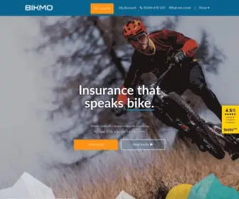 Bikmoplus.com(Insurance that speaks bike) Screenshot