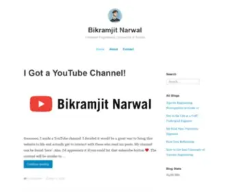 Bikramjitnarwal.com(Computer Engineering) Screenshot