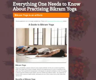 Bikramyogaboston.com(Bikram Yoga) Screenshot