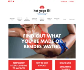 Bikramyogavancouver.com(Hot Yoga 101) Screenshot