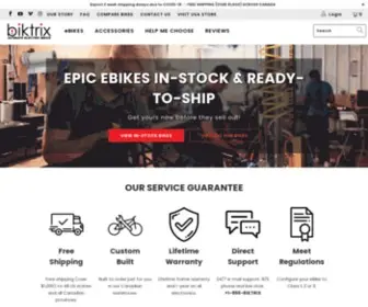 Biktrix.ca(Biktrix Electric Bikes Canada) Screenshot