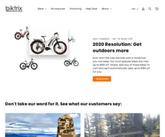 Biktrix.com(Ebikes Online) Screenshot
