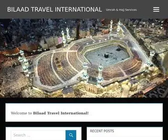 Bilaadtravel.com(BILAAD TRAVEL INTERNATIONAL) Screenshot