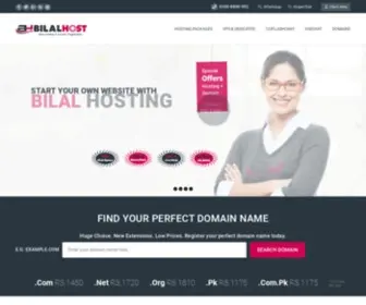 Bilalhost.com(Web Hosting in Pakistan) Screenshot