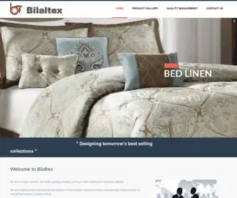 Bilaltex.com(Manufacturer & Exporter of Quality Fabrics & Made Ups) Screenshot