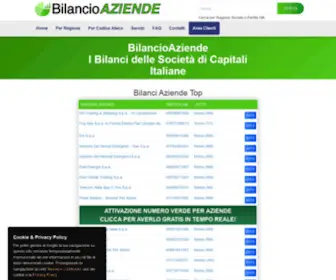 Bilancioaziende.it(I Bilanci delle Aziende Italiane) Screenshot