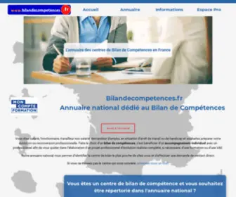 Bilandecompetences.fr(Le site National du bilan de compétences) Screenshot