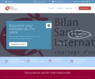 Bilansanteinternational.com(Courtier en assurance santé internationale) Screenshot