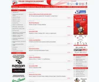 Bilard-Sport.pl(Polski Związek Bilardowy) Screenshot