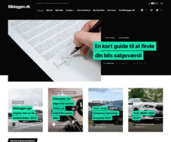 Bilbloggen.dk(Forside) Screenshot