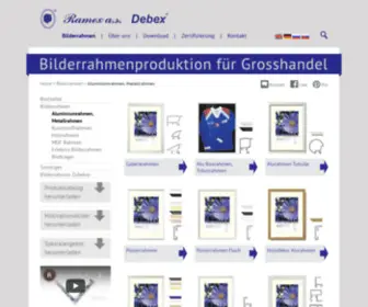 Bilderrahmen-Hersteller.de(Aluminiumrahmen, Metallrahmen) Screenshot