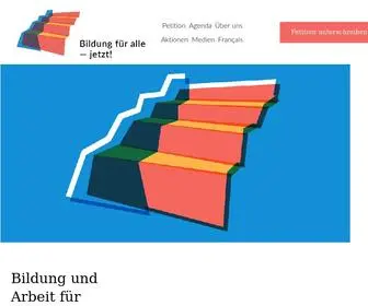 Bildung-Jetzt.ch(Petition «Bildung für alle jetzt») Screenshot