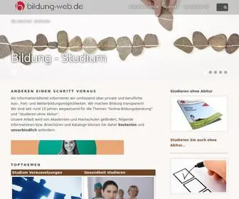 Bildung-Web.de(Voraussetzungen Studium) Screenshot