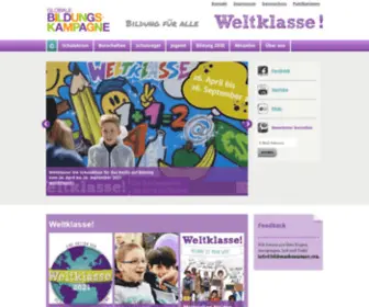 Bildungskampagne.org(Globale Bildungskampagne) Screenshot