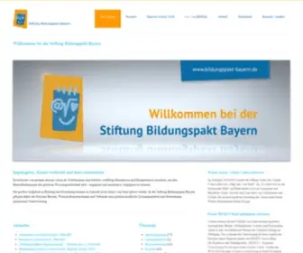 Bildungspakt-Bayern.de(Stiftung Bildungspakt Bayern) Screenshot