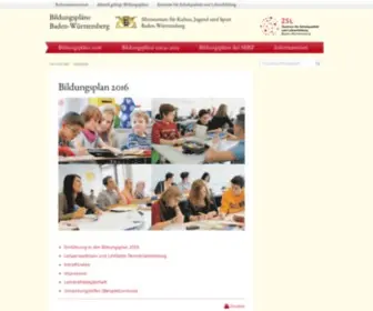 Bildungsplaene-BW.de(Bildungsplan) Screenshot