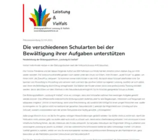 Bildungsplattform.or.at(Bildungsplattform Leistung & Vielfalt) Screenshot