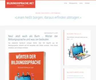 Bildungssprache.net(Wörter) Screenshot