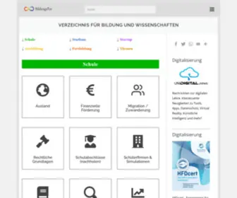 Bildungstor.de(Das Bildungsportal für Deutschland) Screenshot