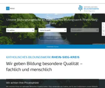 Bildungswerk-Siegburg.de(Katholisches Bildungswerk Rhein) Screenshot