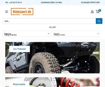 Bilekspert.dk(Create an Ecommerce Website and Sell Online) Screenshot