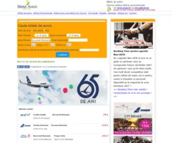 Bileteavion.ro(Bilete avion ieftine Economisesti pana la 70%) Screenshot