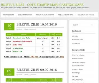 Biletul-Zilei.info(COTE FOARTE MARI CASTIGATOARE) Screenshot