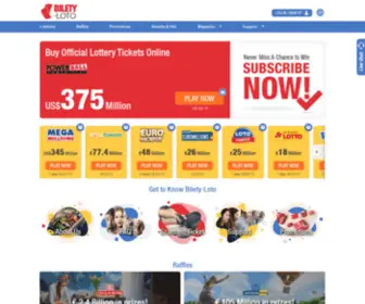 Bilety-Loto.com(Play Lotteries Online) Screenshot