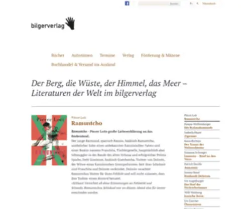 Bilgerverlag.ch(Home) Screenshot