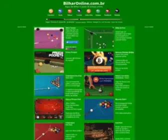 Bilharonline.com.br(Bilhar Online Jogos de Sinuca e de Bilhar) Screenshot