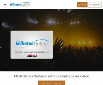 Bilhetesonline.co.ao(Bilhetes Online) Screenshot