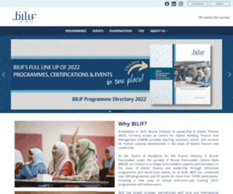 Bilif.com.bn(Brunei Institute of Leadership & Islamic Finance (BILIF)) Screenshot